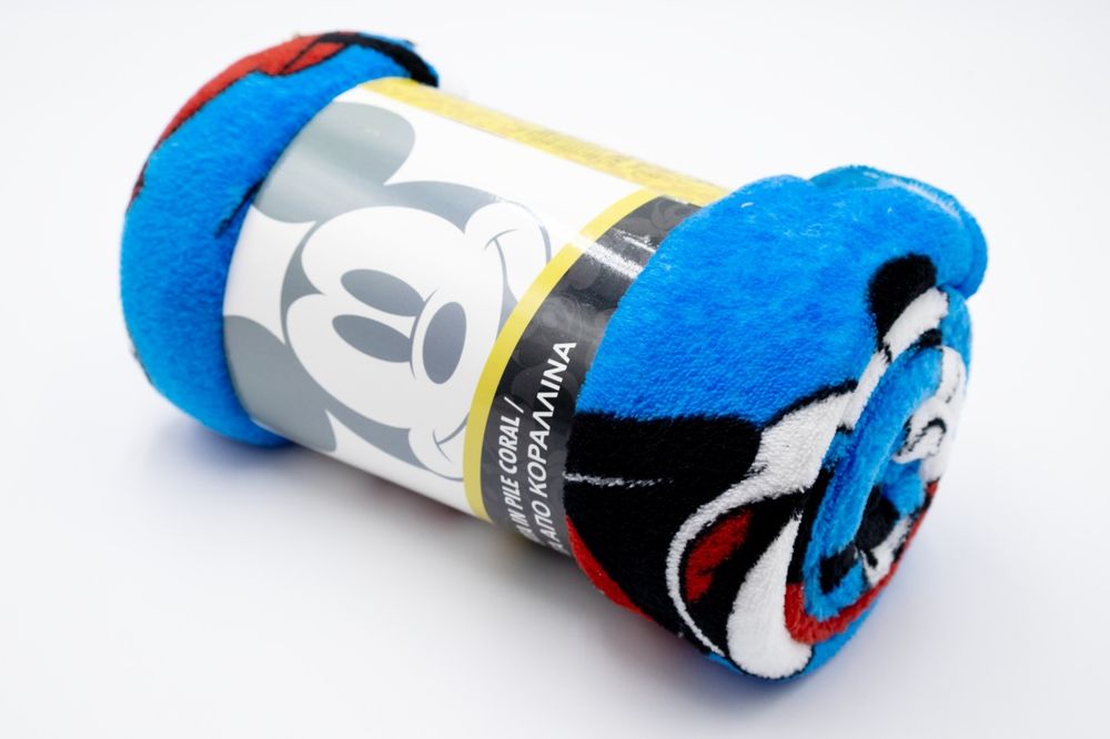 Matinha em coralina quentinha crianca Mickey e da Minnie