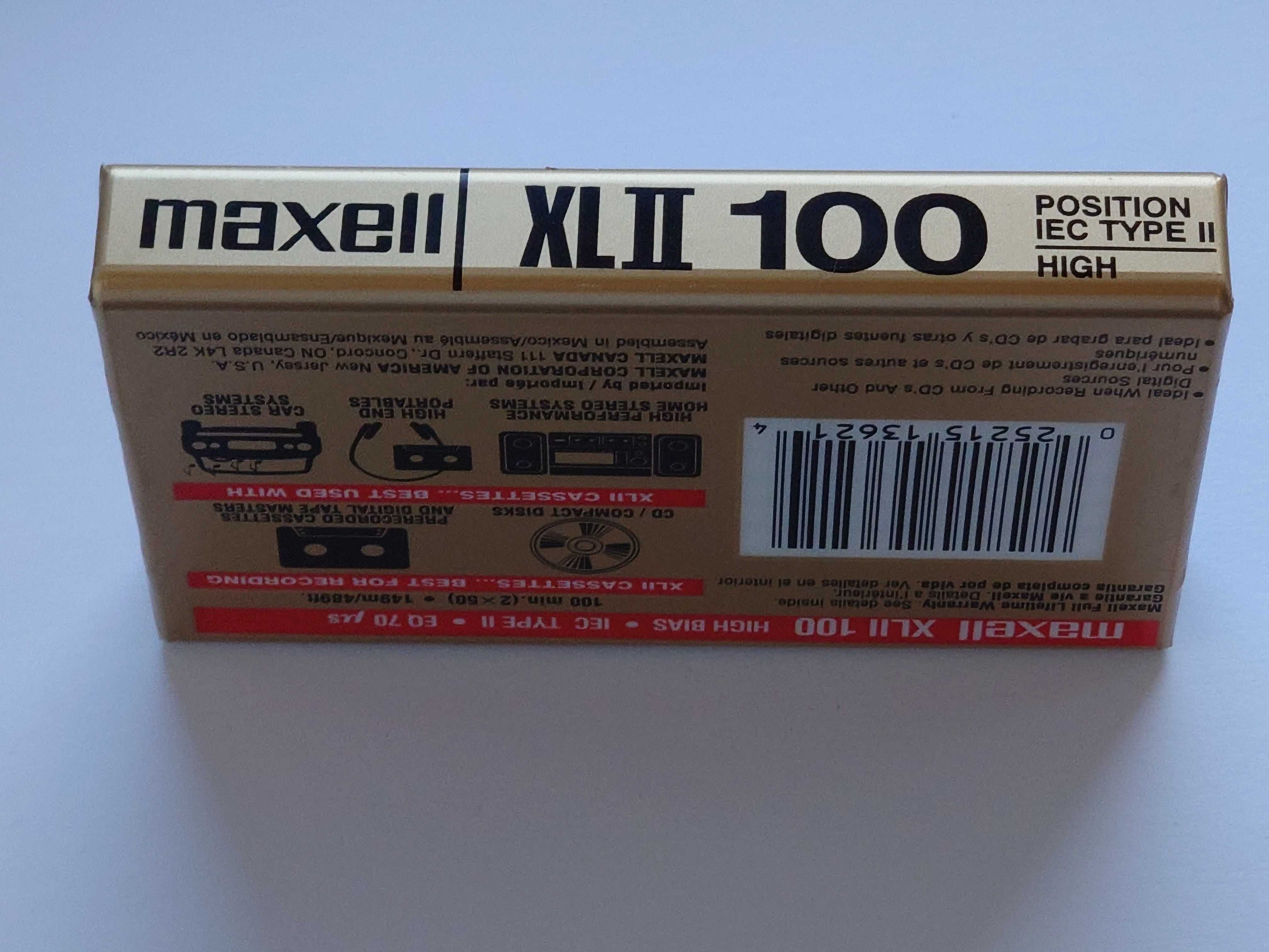 Maxell XLII 100 na rok 2000/2001 rynek Amerykański!