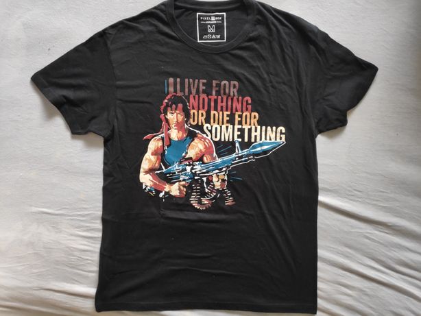 Koszulka Rambo rozmiar M - live for nothing or die for something