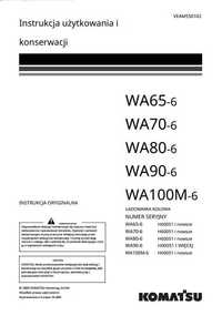 Instrukcja obsługi Komatsu WA 65-6, WA 70-6, WA 80-6, WA 90-6, PL