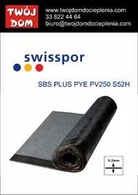 Papa wierzchnia Swisspor 5,2mm czarna mamba szara PYE PV250