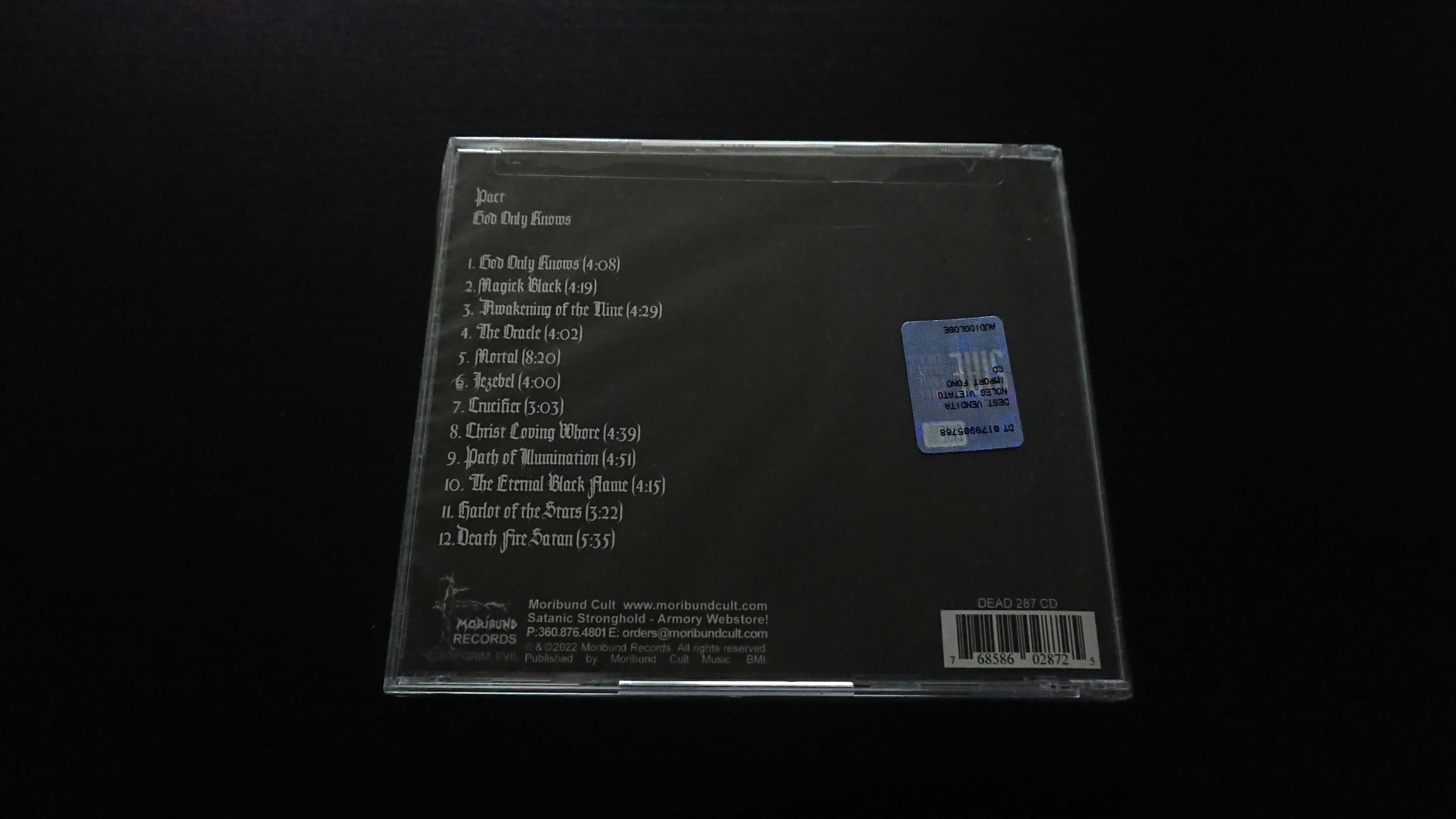 PACT God Only Knows USA CD *NOWA* Black Metal Folia Hologram 2022