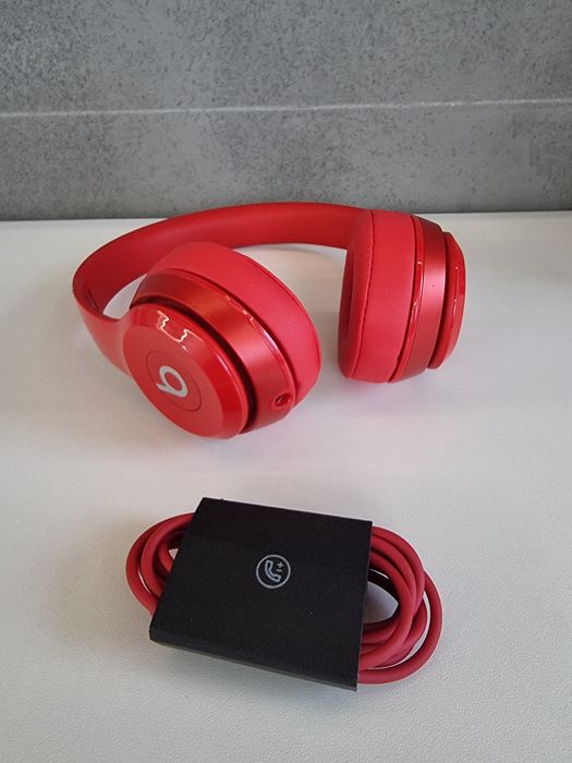 Beats by Dre Solo 2 Red słuchawki przewodowe by Dr Dre Apple czerwone