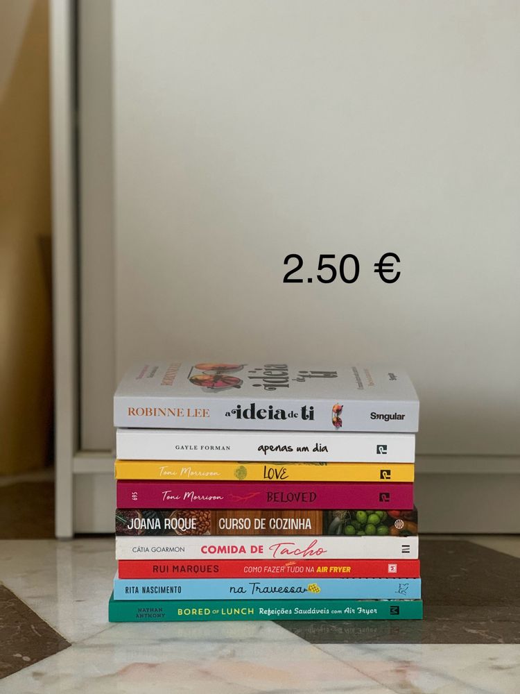 Vários livros novos e praticamente novos