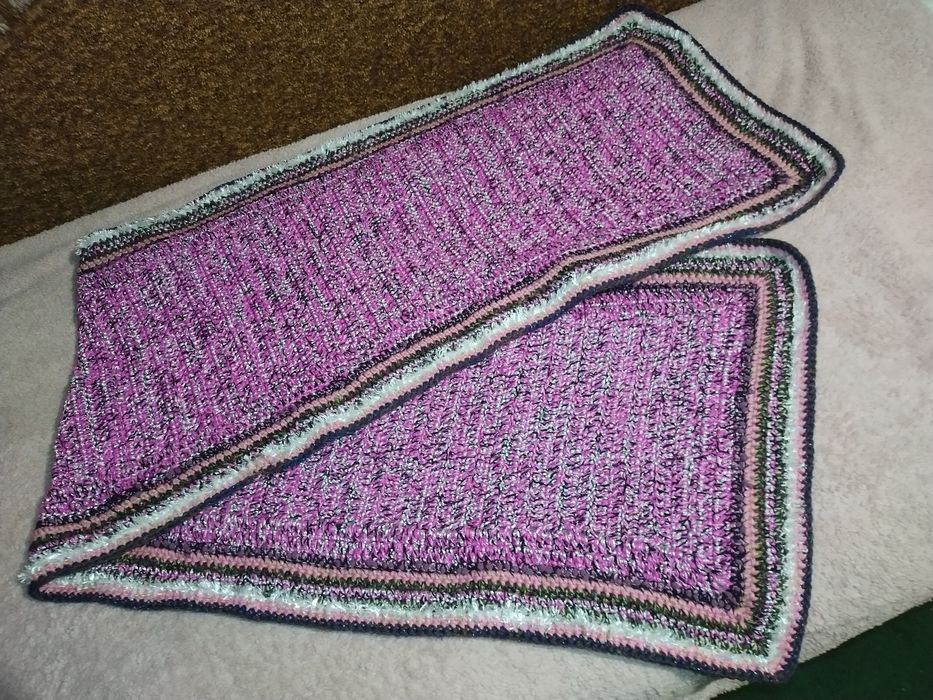 Дорожка вязанная крючком.