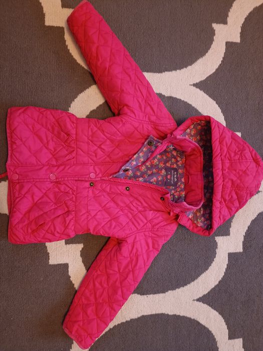 Kurtka różowa dla dziewczynki przejściowa r.104