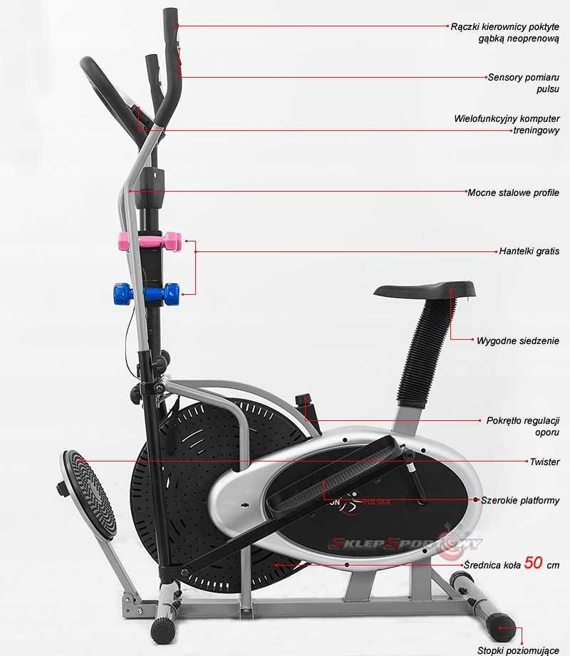 Hiton Orbitrek Mechaniczny Polska 17 R Combo Twister Hantle