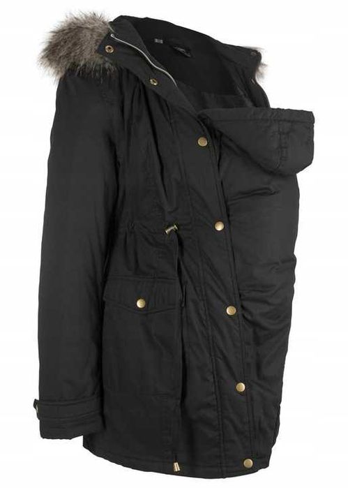 Zimowa Kurtka ciążowa z wstawką dla dzidziusia .