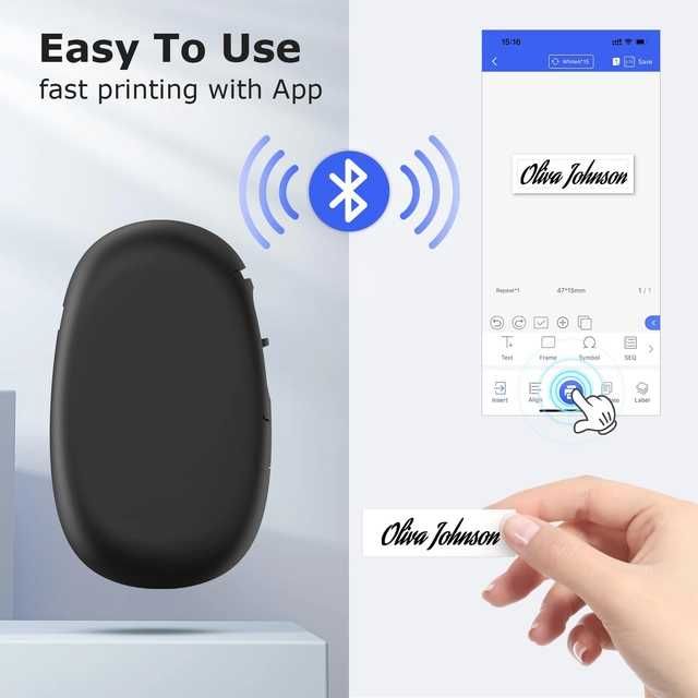 SUPVAN Mini drukarka etykiet, Bluetooth E10,