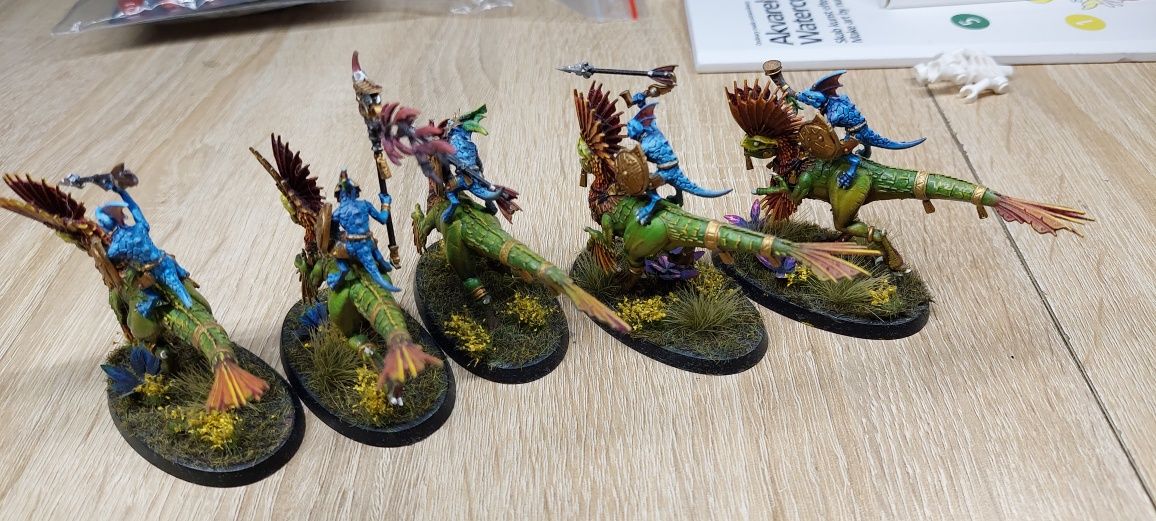Warhammer Seraphon Raptadon Hunters, pomalowane