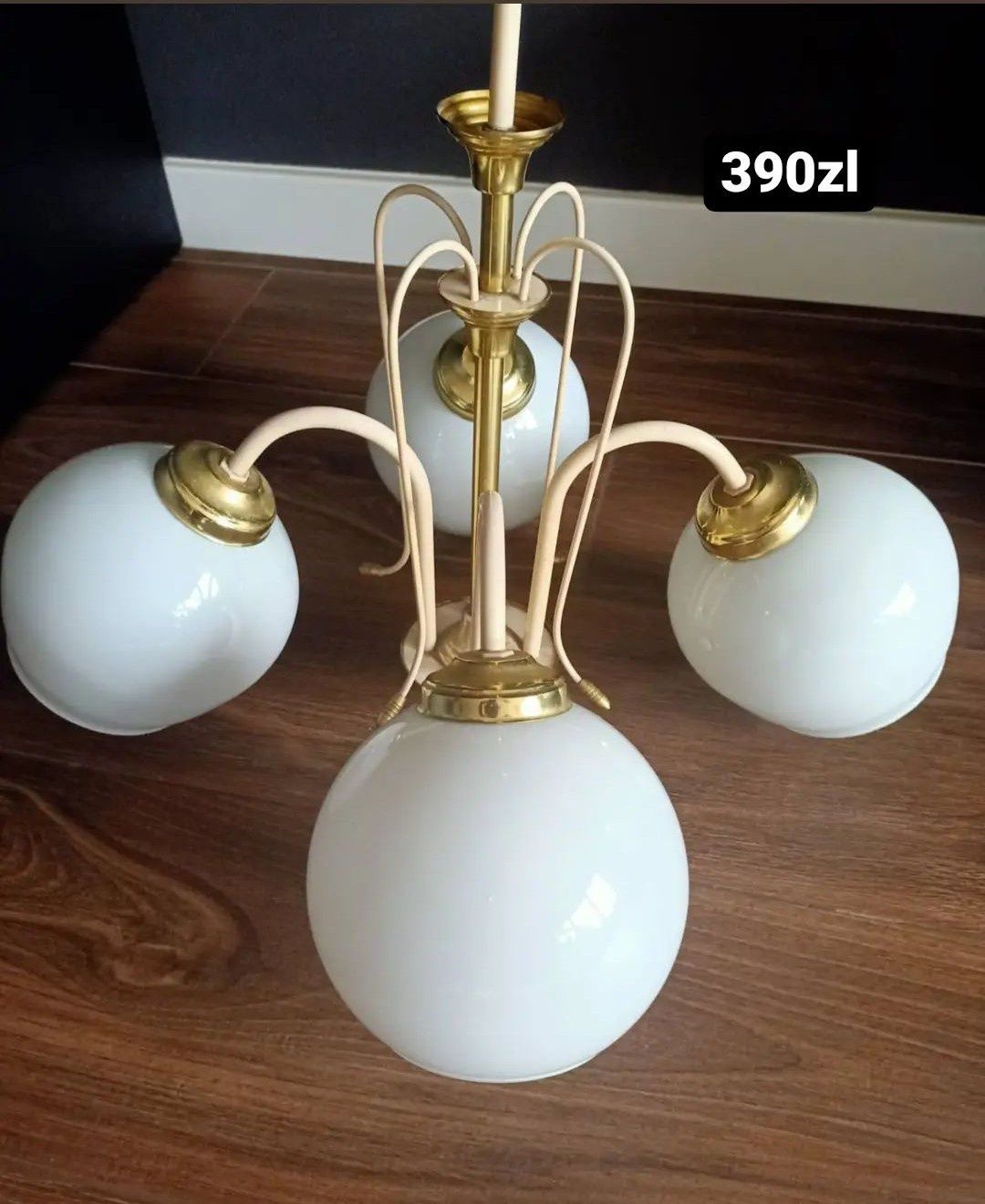 Lampa nocna podłogowa stojąca stołowa klosz vintage PRL kolekcja retro