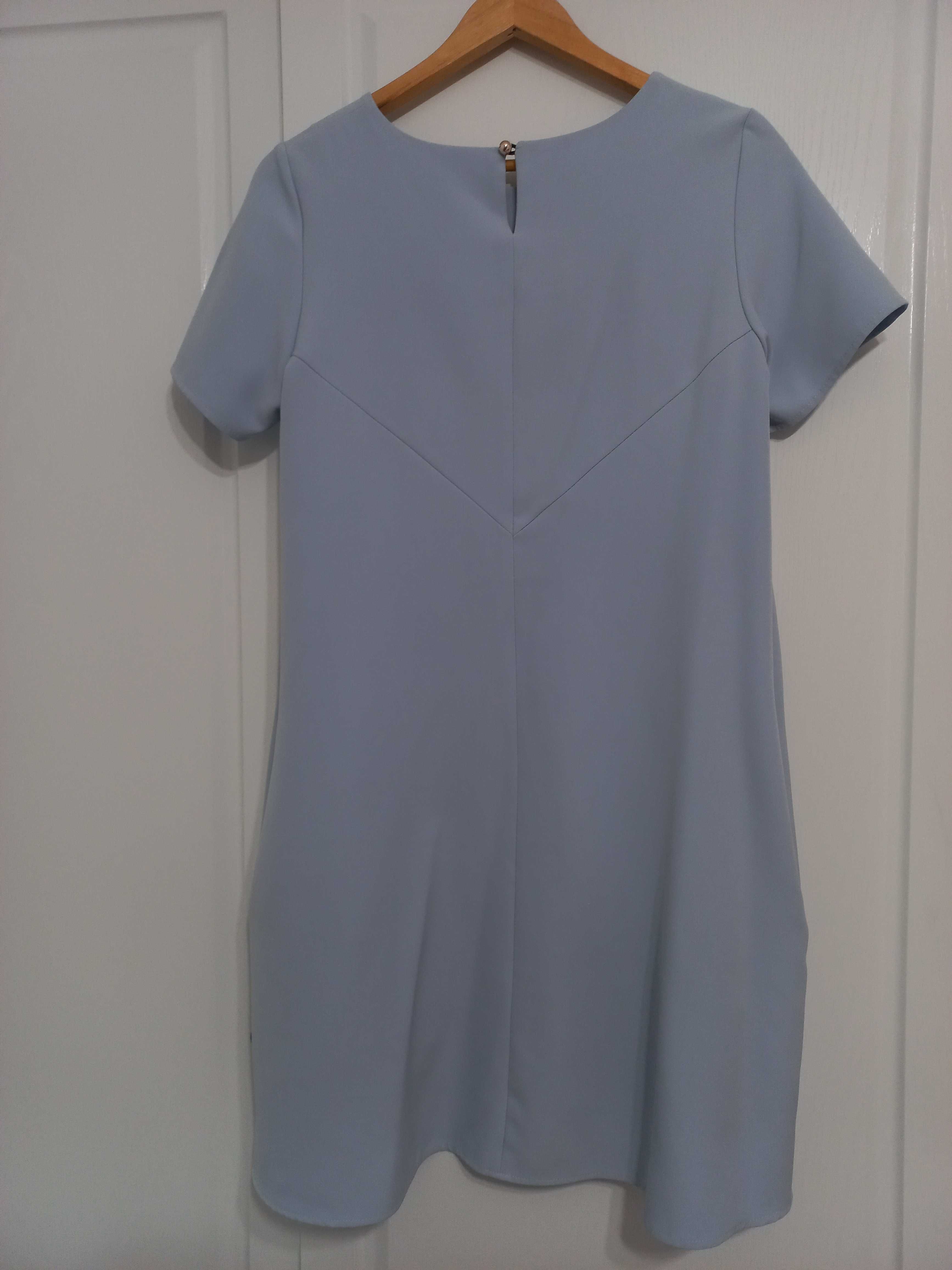 Sukienka ciążowa błękitna oversize