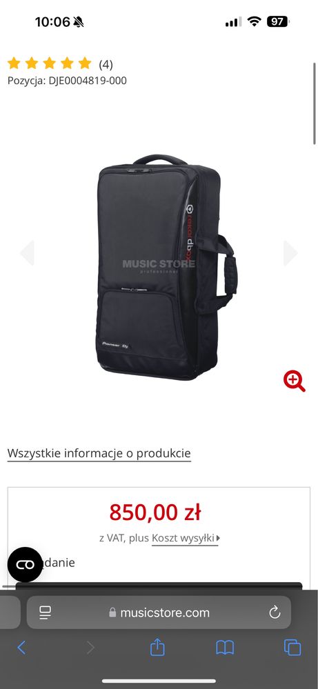 Pioneer djc-sc3 na kontroler/laptopa i osprzet