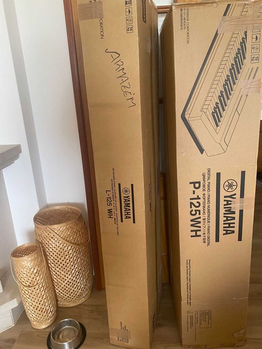 Piano Digital Yamaha P-125 WH + Suporte L-125 WH