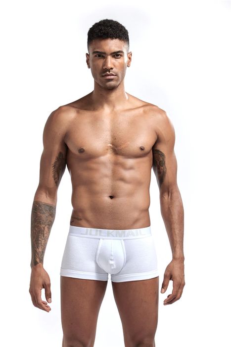 Męskie bawełniane bokserki z ringiem efekt PUSH-UP - JOCKMAIL - XXL