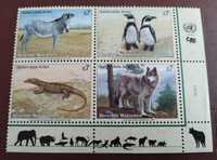 Znaczki pocztowe ONZ ( Wiedeń) - fauna zagrożona wyginięciem