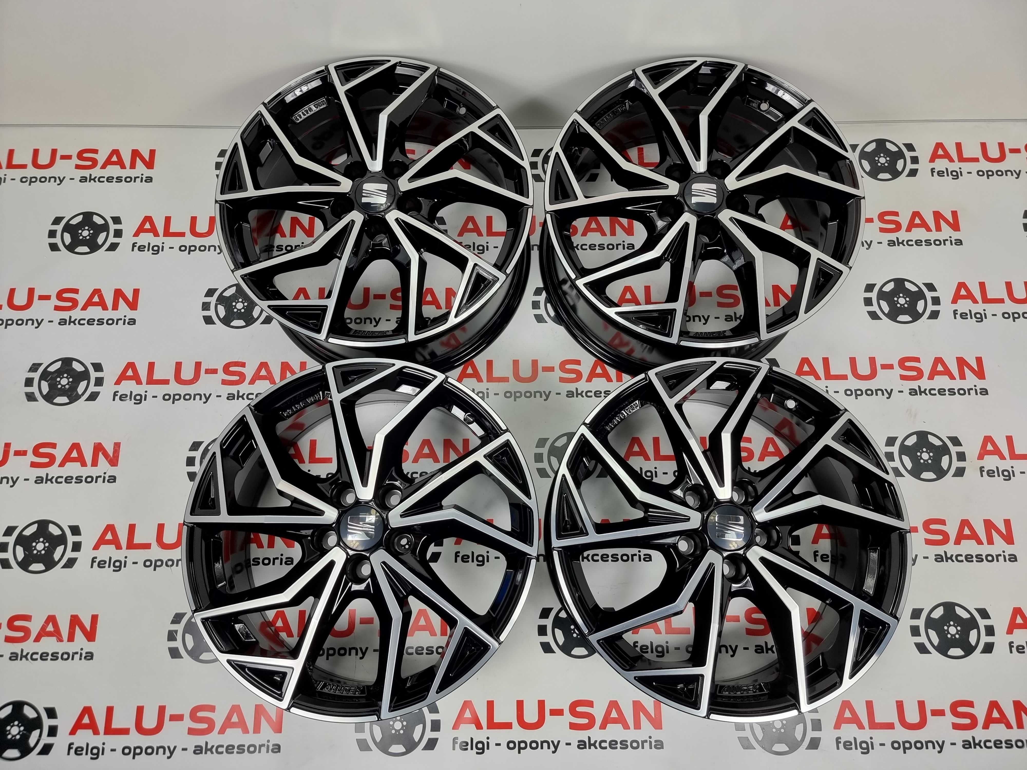 Nowe alufelgi SEAT 18" 5x112 Altea Ateca Leon Tarraco - Czarne