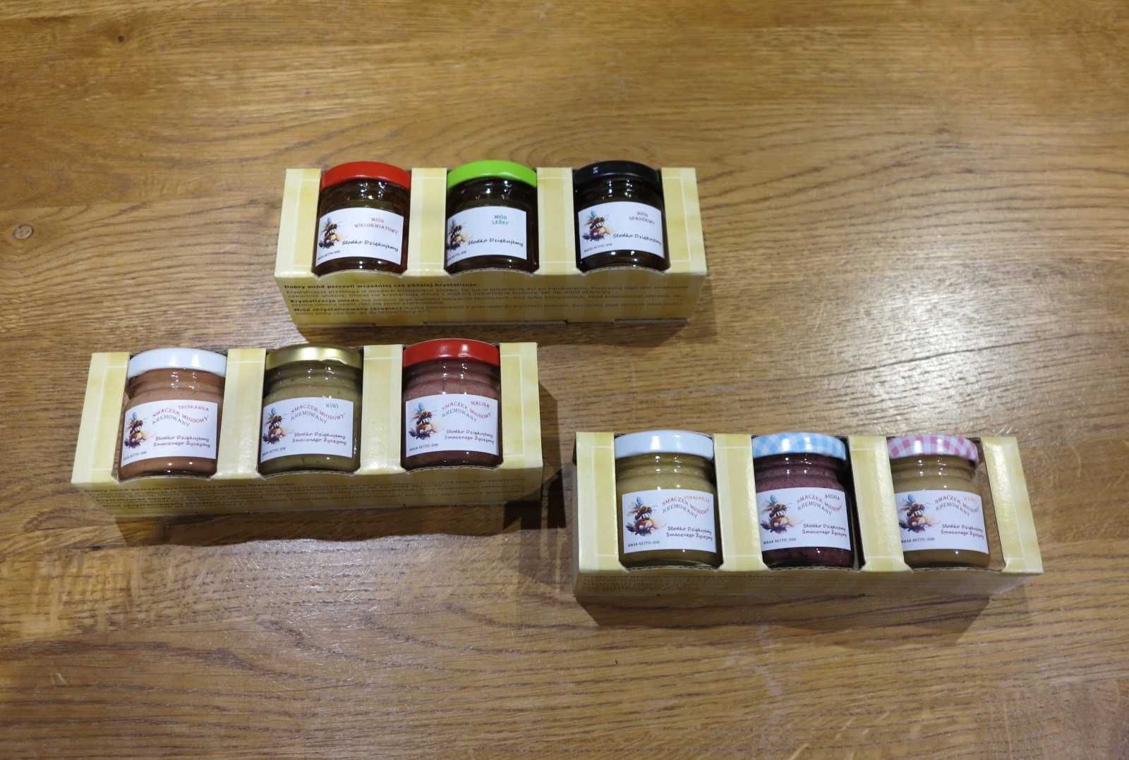 Miód, Zestawy Prezentowe, 6 x 50g / Miodowe Smaczki Owocowe / Wysyłka