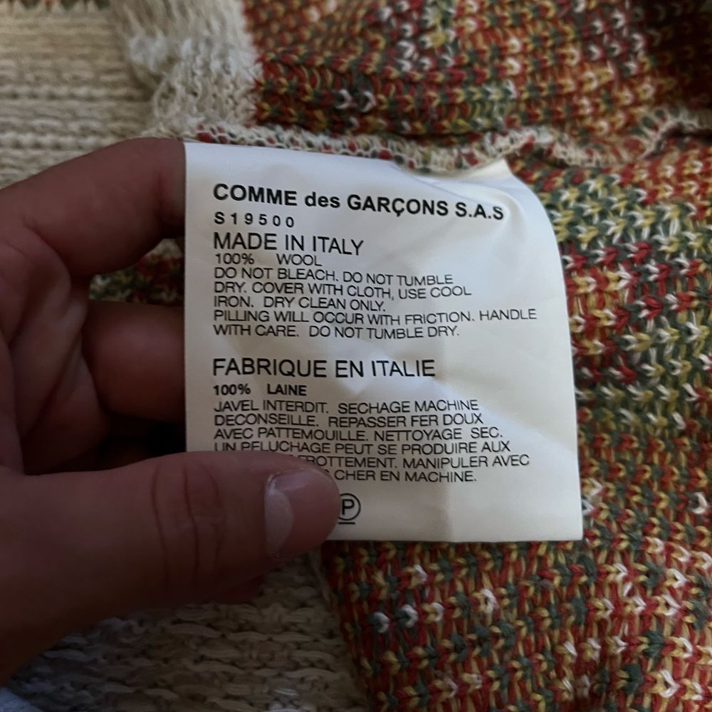 удлиненый шерстяной свитер Comme des Garcons SHIRT