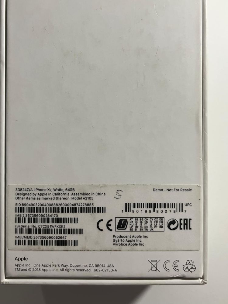 Iphone Xr White 64GB