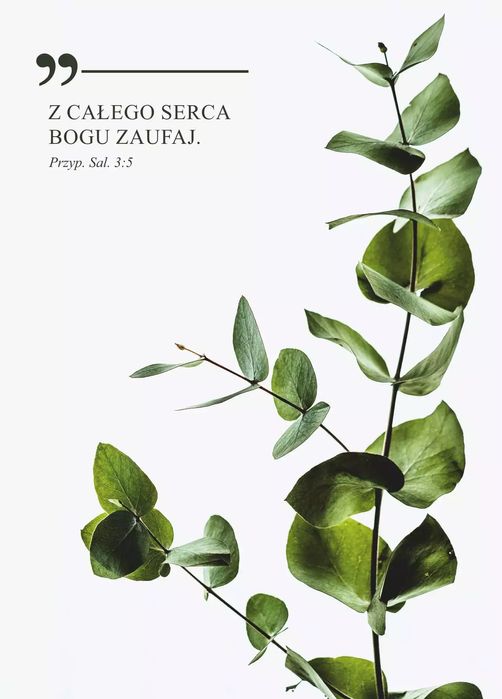 Kartka okolicznościowa z kopertą. Z całego serca Bogu zaufaj