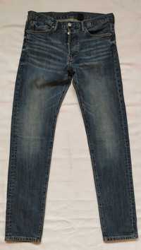 Spodnie dżinsowe męskie H&M rozm 32/34 slim straight