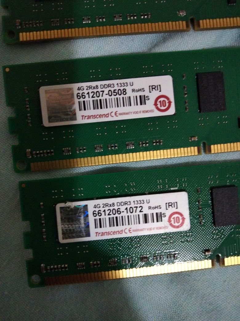 Memórias RAM DDR3 4gb 1333Mhz