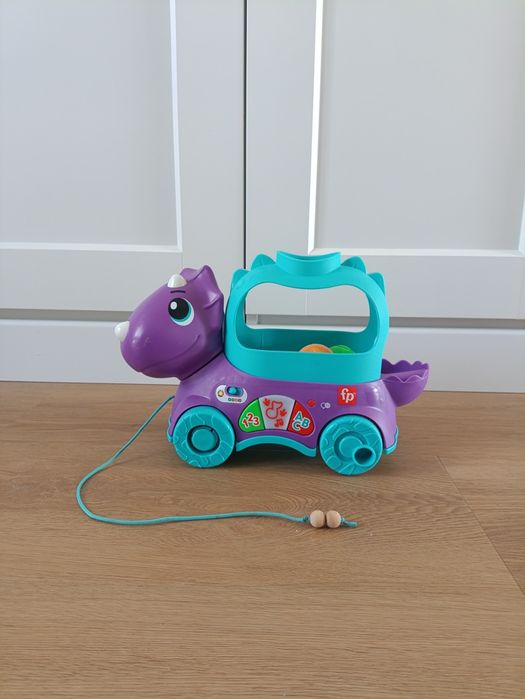 Dino do ciągnięcia, zabawka interaktywna, dużo melodii