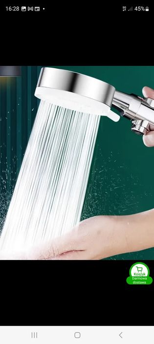Słuchawka prysznicowa.