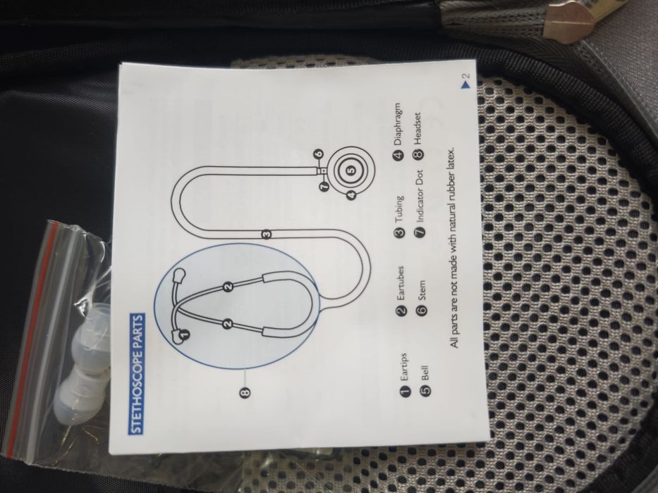 Stetoskop z podwójną głowicą klasyczny stetoskop ze stali nierdzewnej