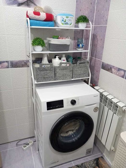 Стеллаж для машинки стиральной - 66,7х156.7cм полиця у ванну кiмнaту