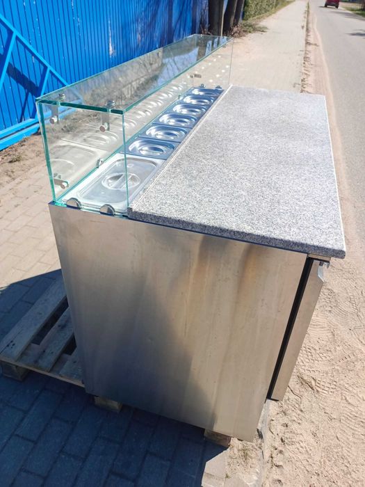 Lada chłodnicza sałatkowa 1,36 x 0,7 m [SAG147OG GGMGASTRO]