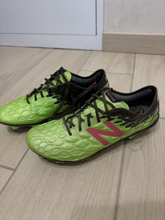 Футбольні бутси New Balance VIsaro 2.0 Pro FG неоново-зелені, 41,5 р
