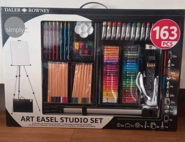 Zestaw artystyczny ze sztalugą 163 el. Daler Rowney