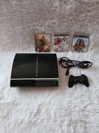 Konsola Ps 3 ( 160 GB) + 1 pad + 3 gry + zasilacz