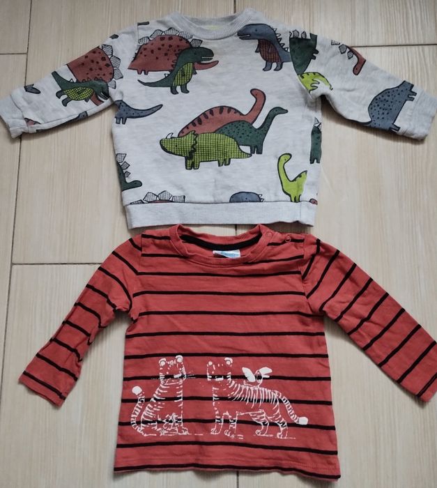 Bluza, bluzka, swetr r. 74, -9 sztuk