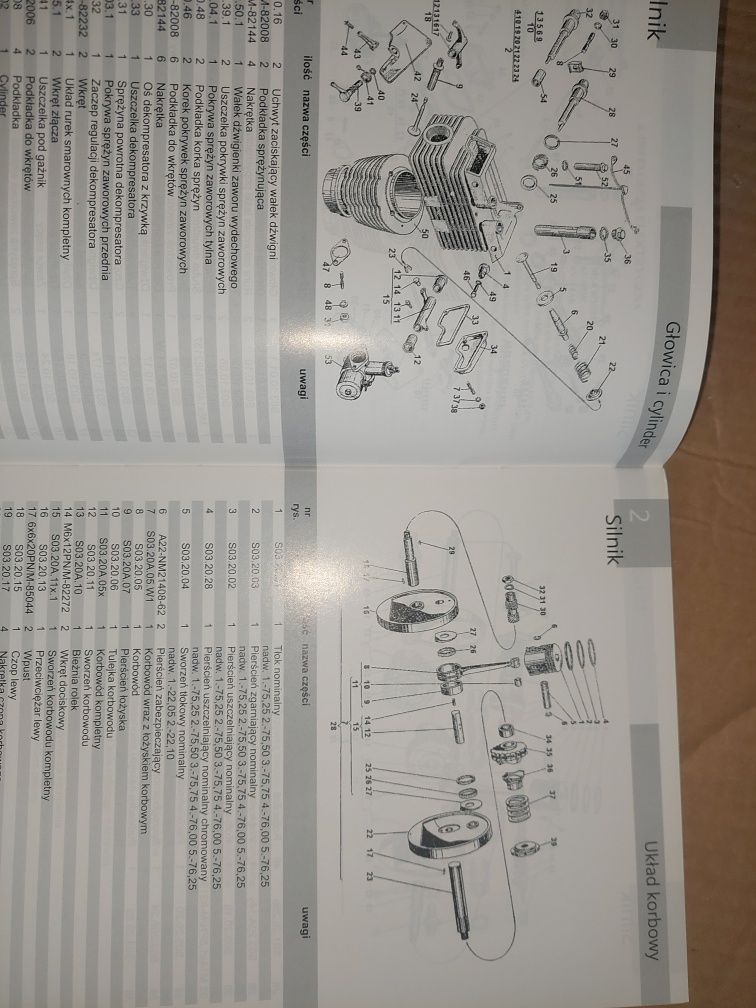 Nowy katalog czesci instrukcja obsługi junak m10 rama silnik kpl