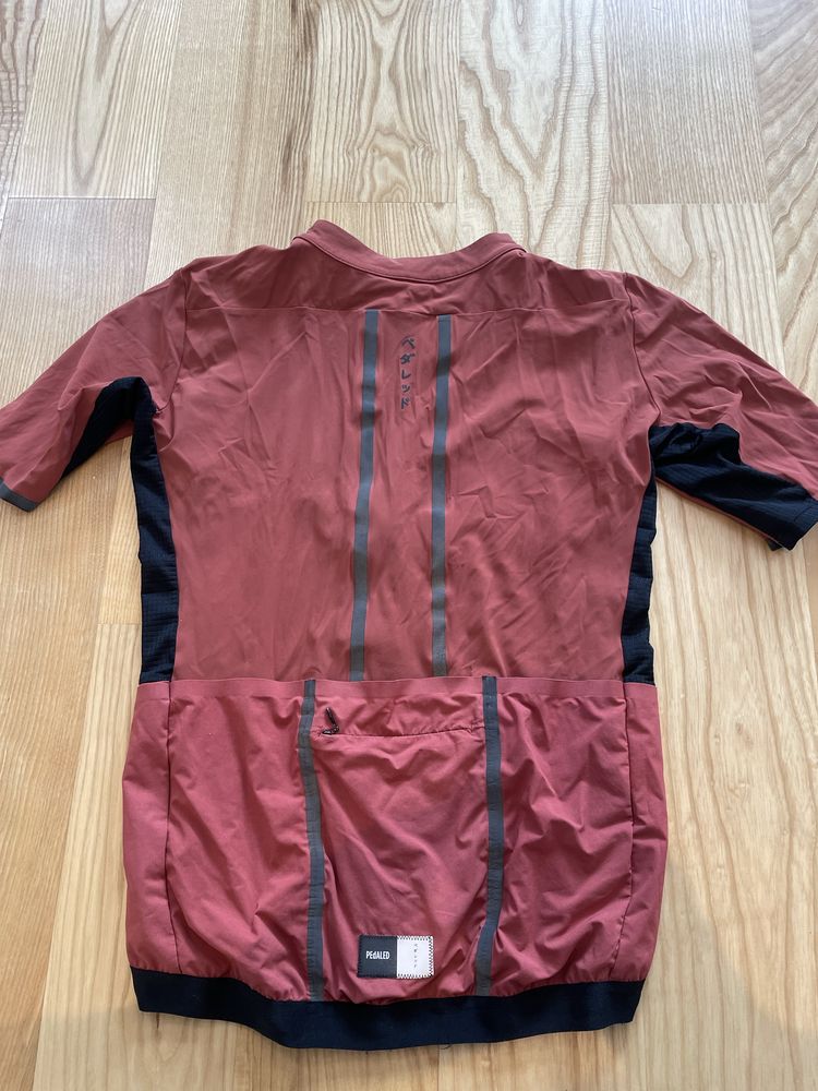 PEdALED Odyssey Cargo Jersey M  koszulka rowerowa czerwona ceglasta