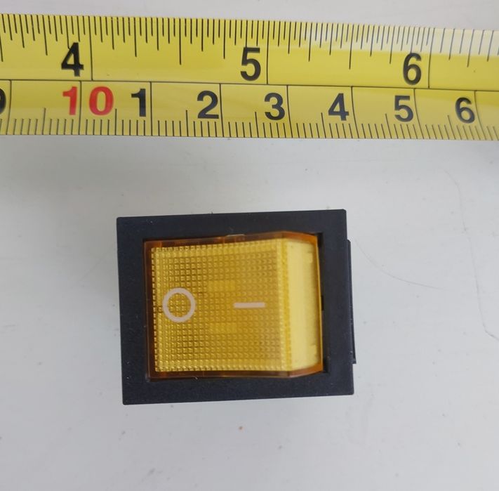 Wyłącznik Przełącznik Kołyskowy Podświetlany Prostokątny 230V KCD4