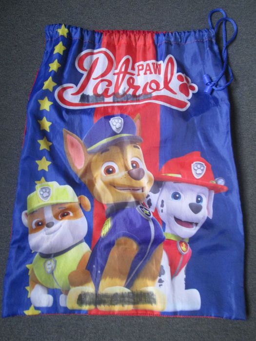 worek na kapcie, strój na wf, Psi Patrol