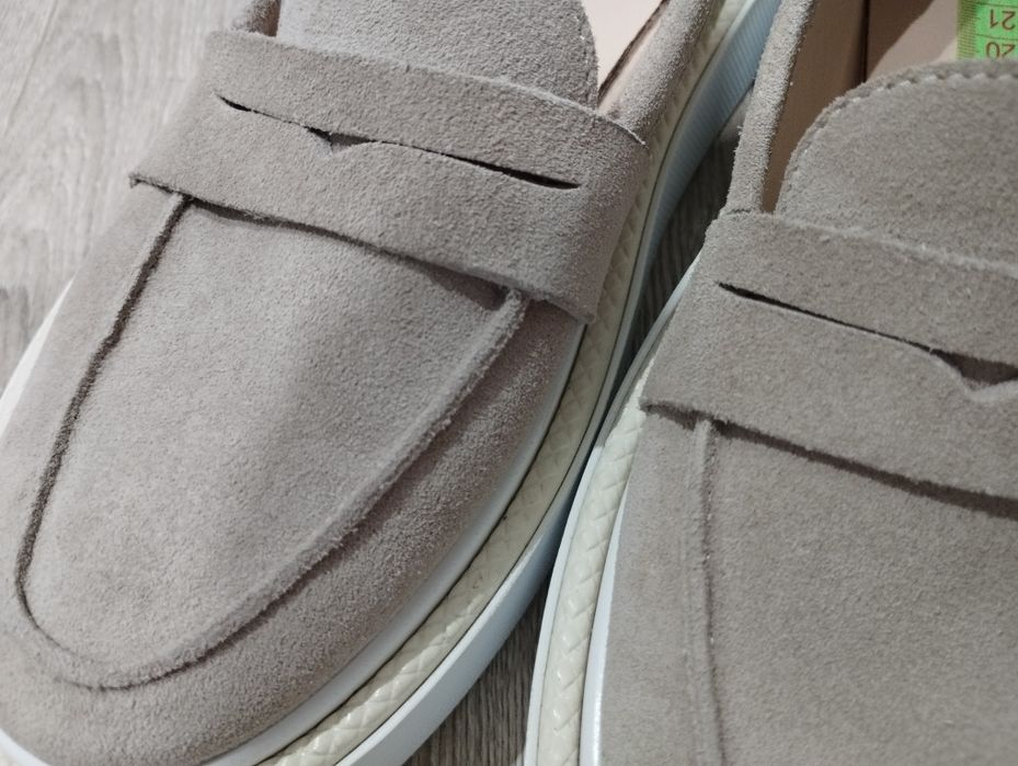 Лофери замша натуральна шкіра мокасини туфлі оксфорди лодочки