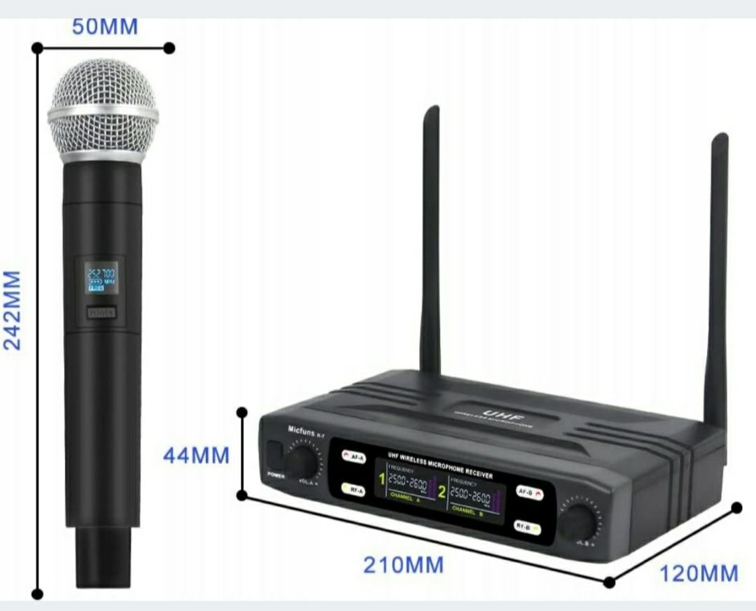Zestaw mikrfonów bezprzewodowych  micfuns