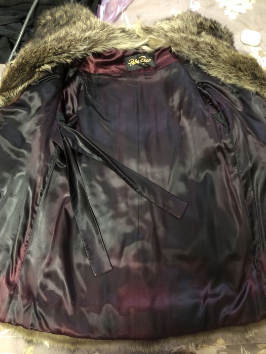 Вінтажна шуба з єнота