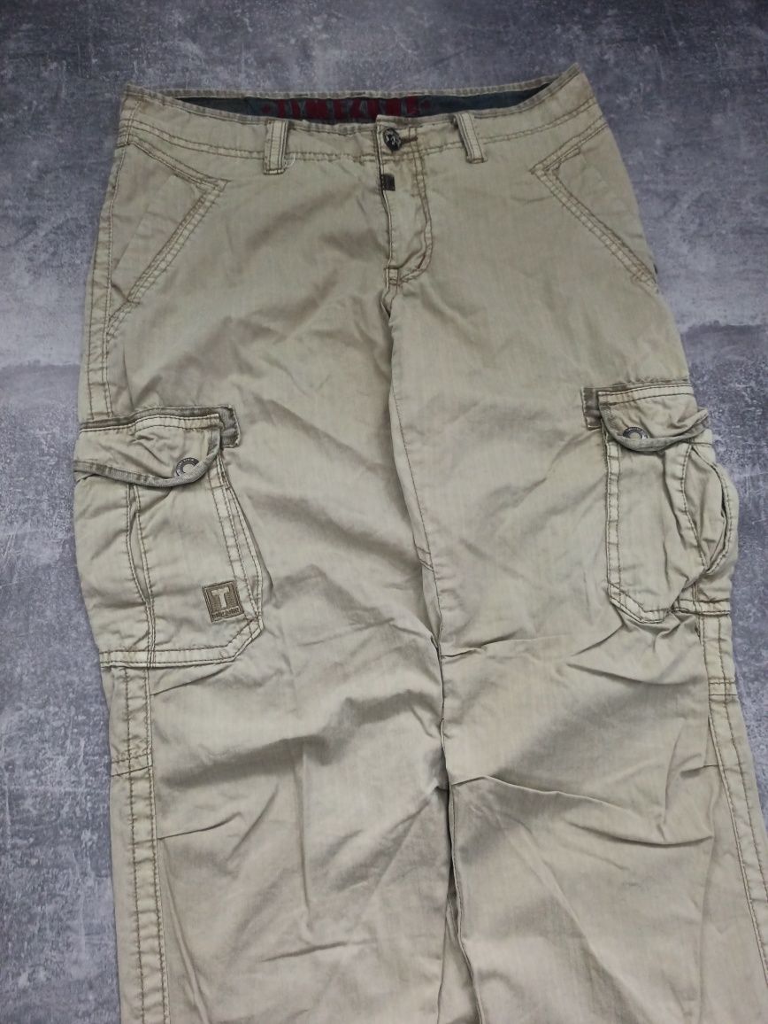 Базовые широкие карго штаны с вышивками рисунками Cargo sk8 y2k