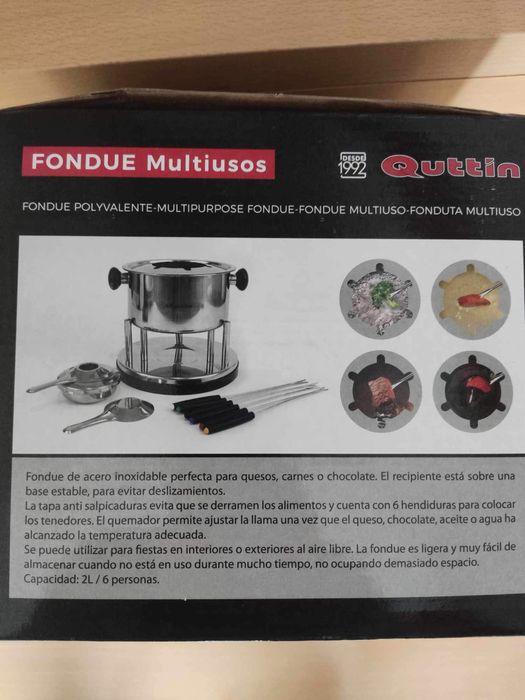 Fondue Quttin inox novo