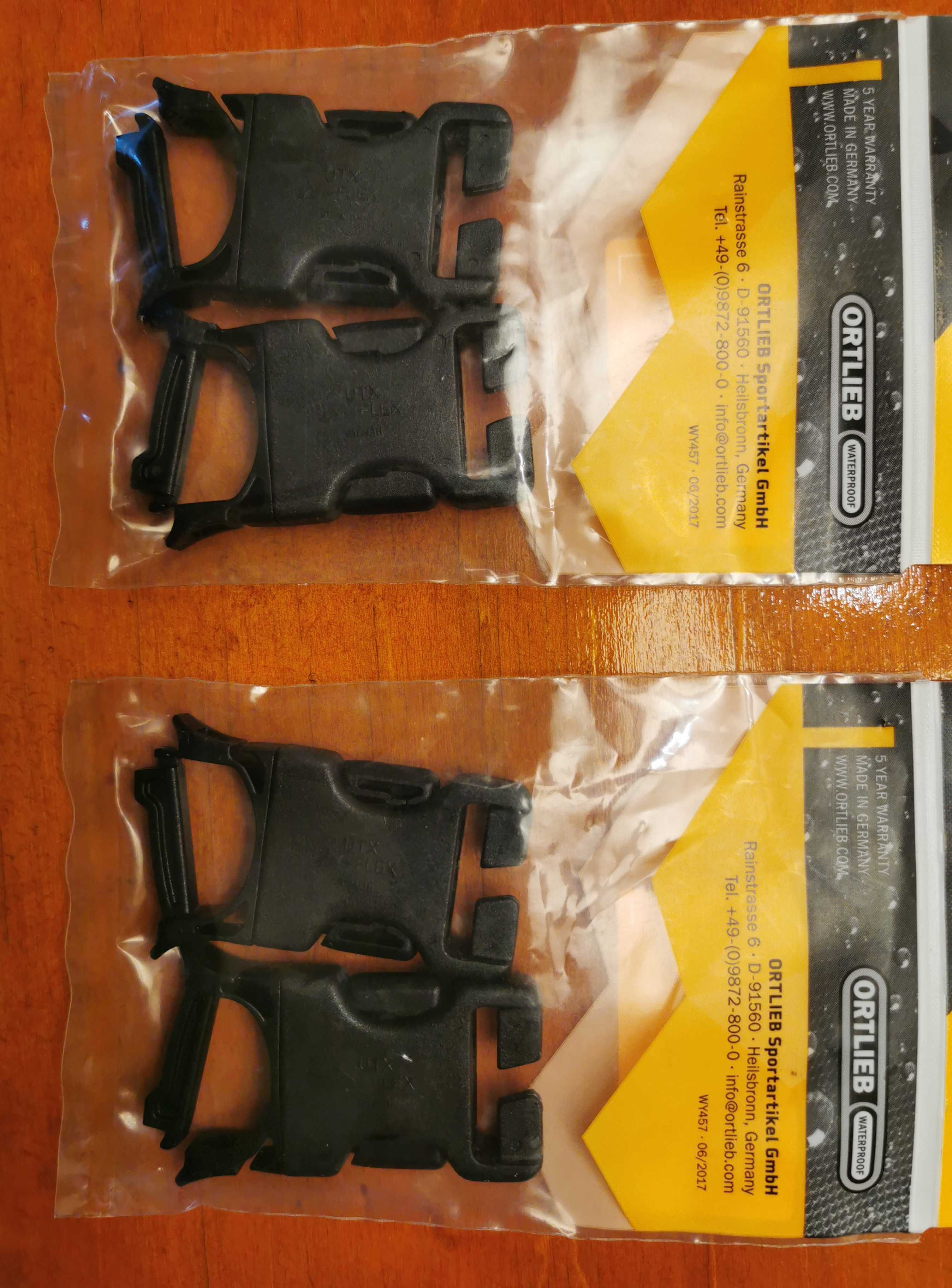ORTLIEB 2 NOWE Klamry naprawcze zamienne Ortlieb Stealth 25mm Komplet