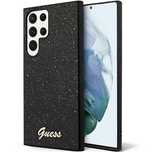 Etui Guess Glitter Script na Samsung Galaxy S24 Ultra - czarne