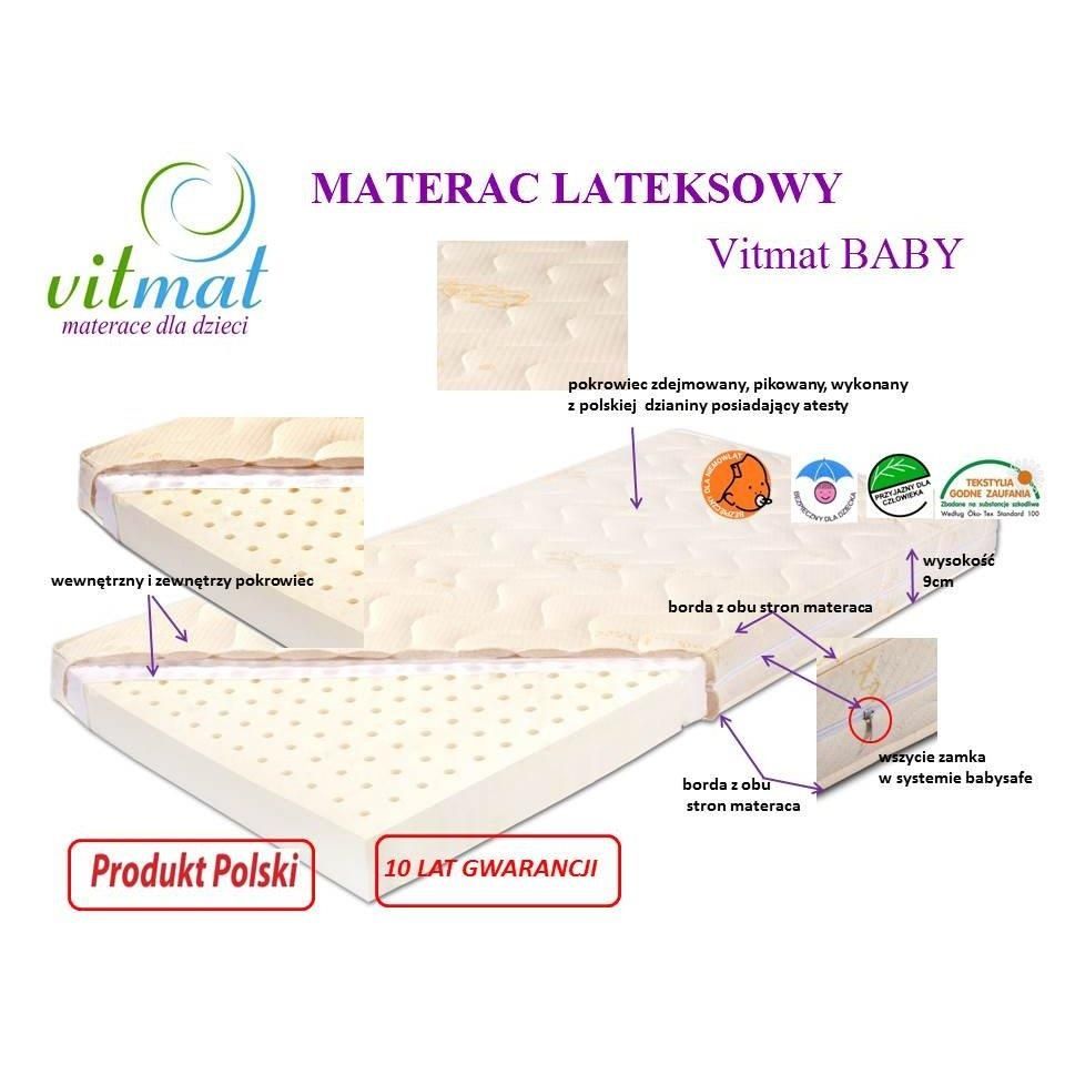 Vitmat Baby Antyalergic materac lateksowy 120x60