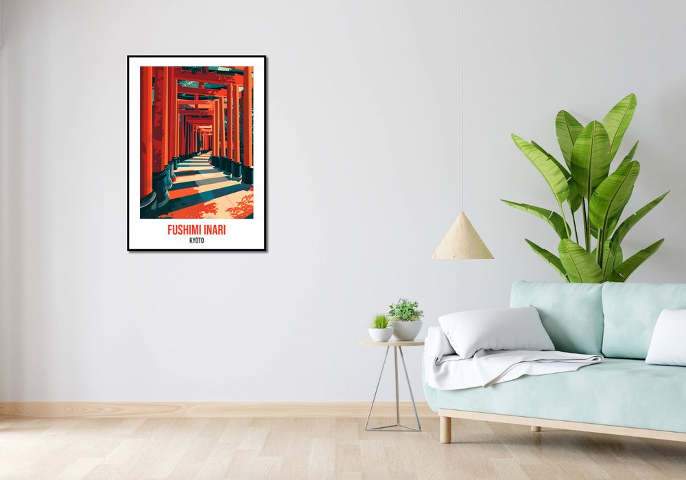 Plakat 67,5x95cm Fushimi Inari, Kyoto
