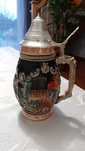 Kufel porcelana retro, unikat